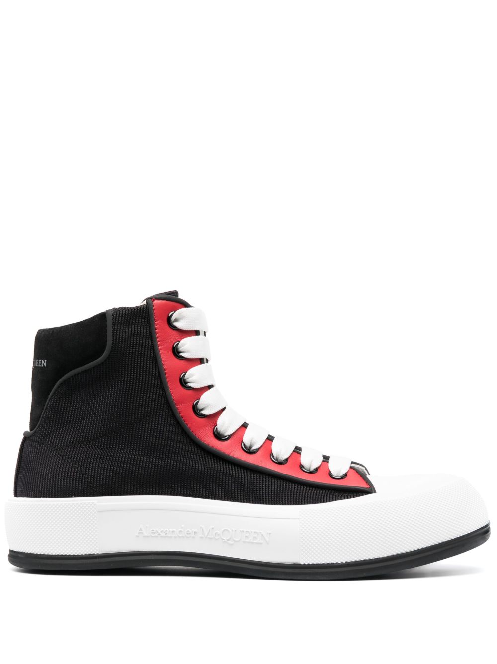 Alexander McQueen Tread Slick 系带运动鞋 - 黑色