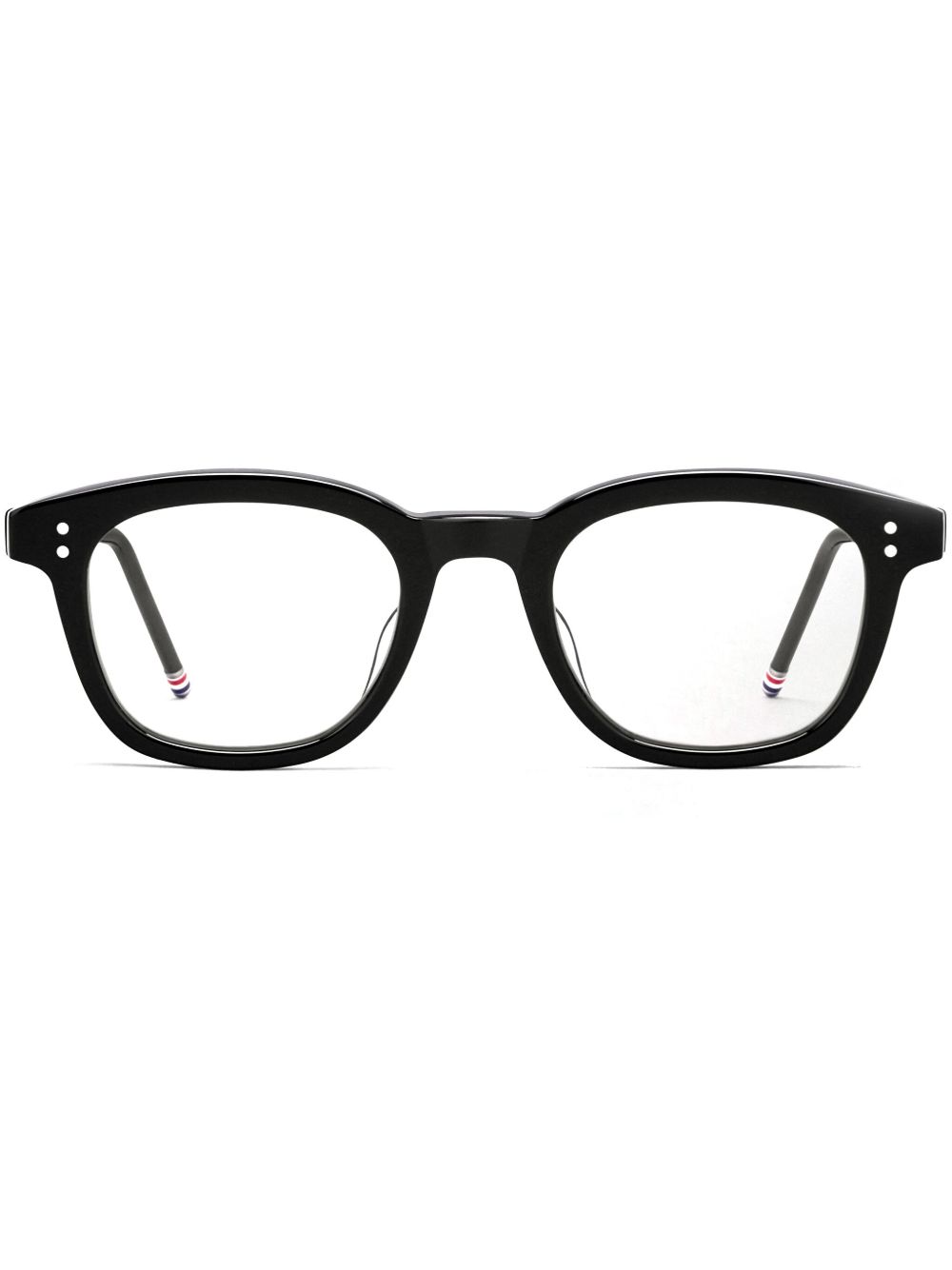 Thom Browne Eyewear 长方框眼镜 - 黑色