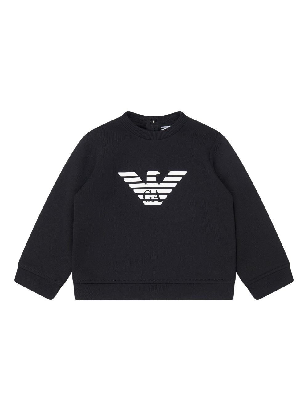 Emporio Armani Kids logo印花卫衣 - 黑色