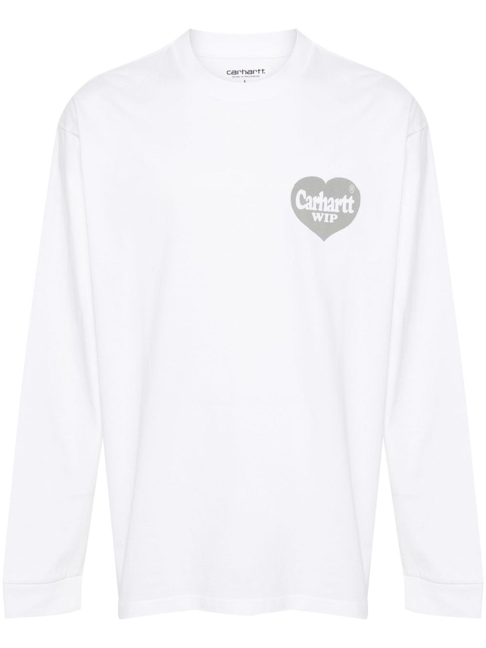 Carhartt WIP L/S Spree logo印花T恤 - 白色