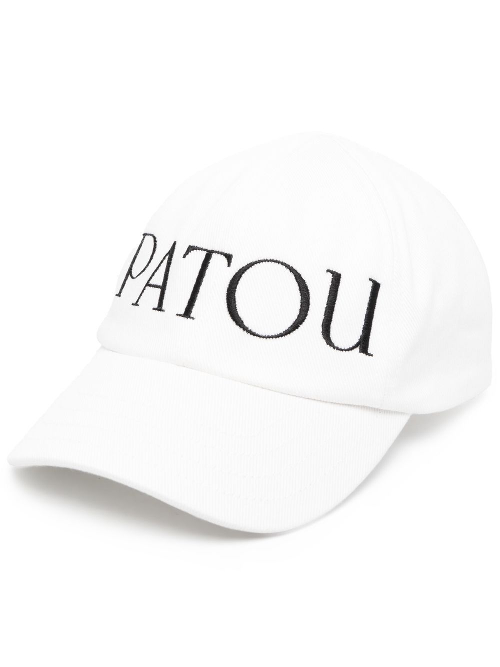 Patou logo刺绣棒球帽 - 白色