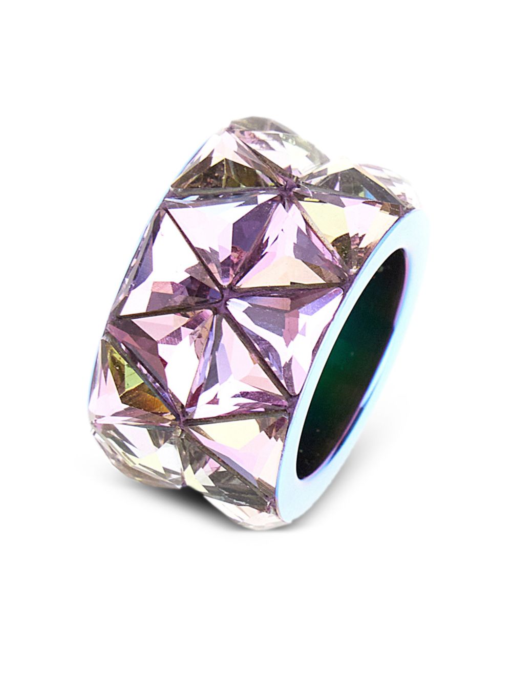 Swarovski 晶饰戒指 - 绿色
