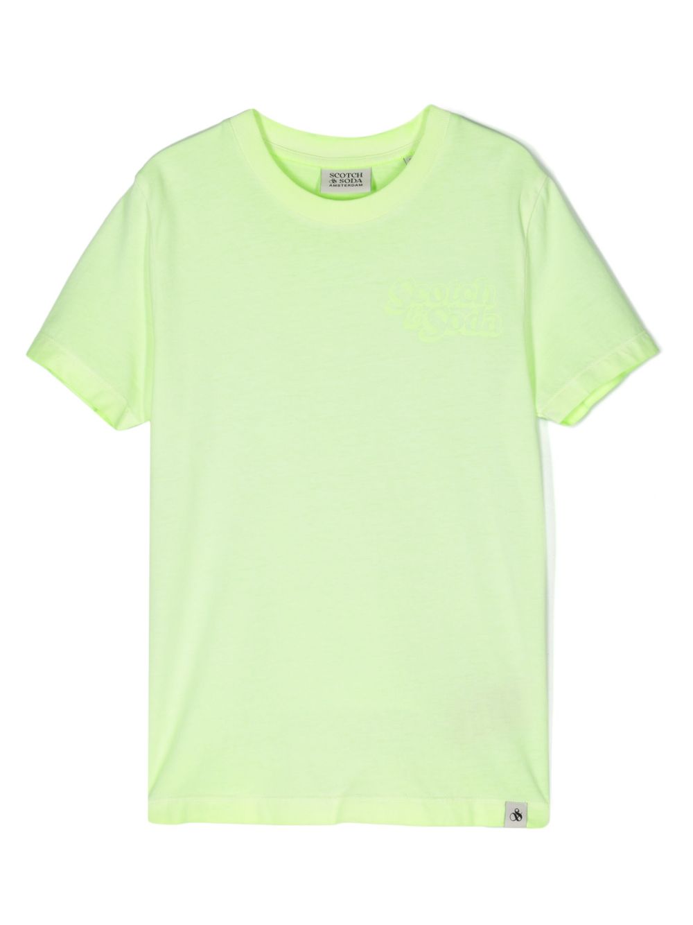 Scotch & Soda logo印花棉T恤 - 绿色