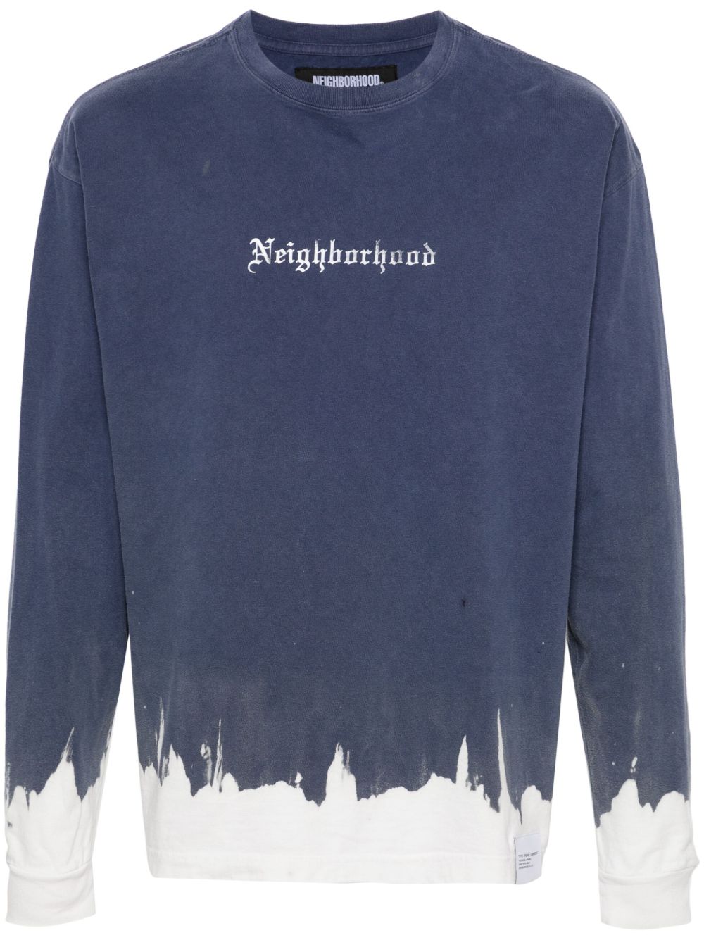 Neighborhood logo印花棉T恤 - 蓝色
