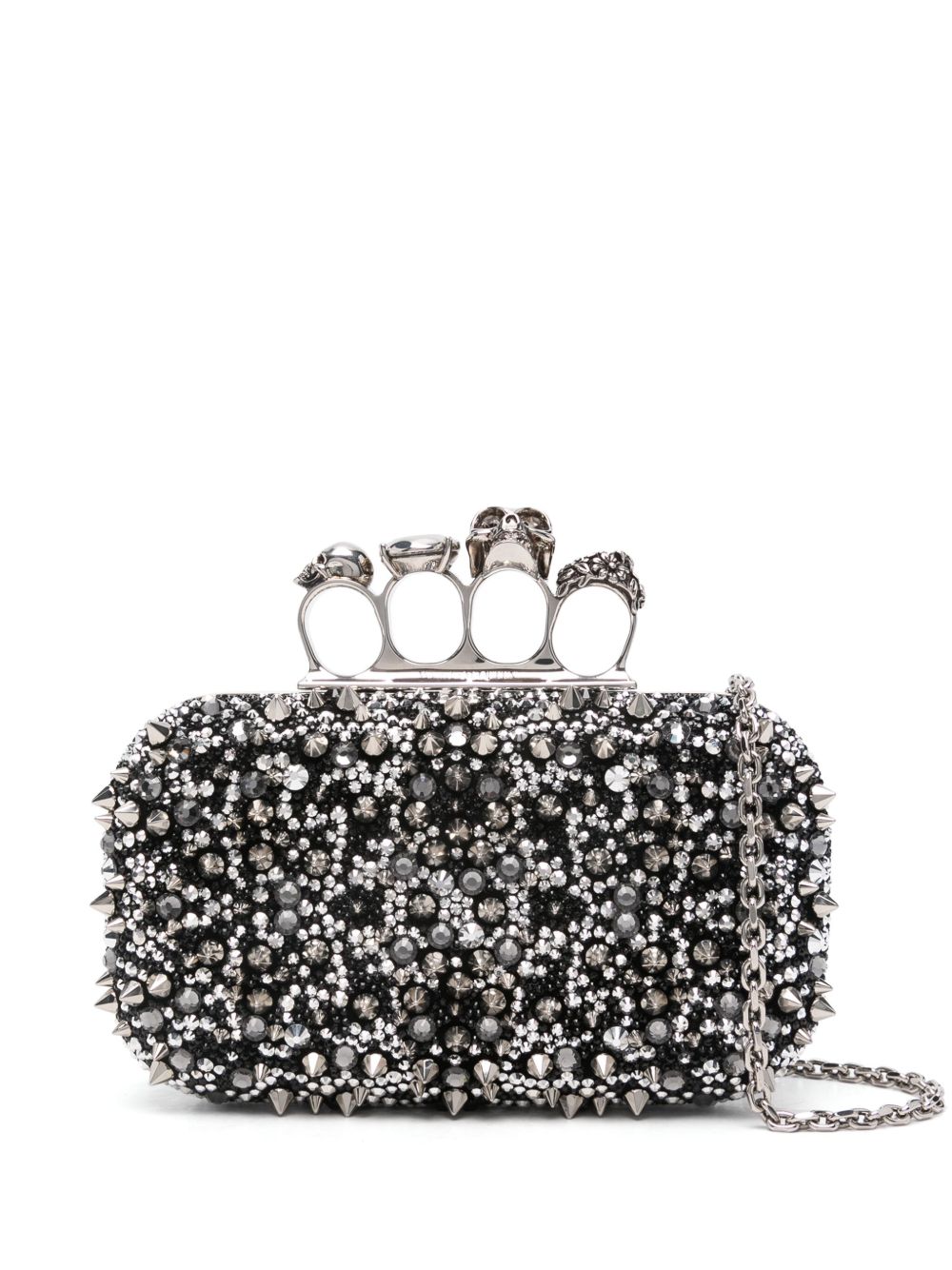 Alexander McQueen Knuckle 手拿包 - 黑色