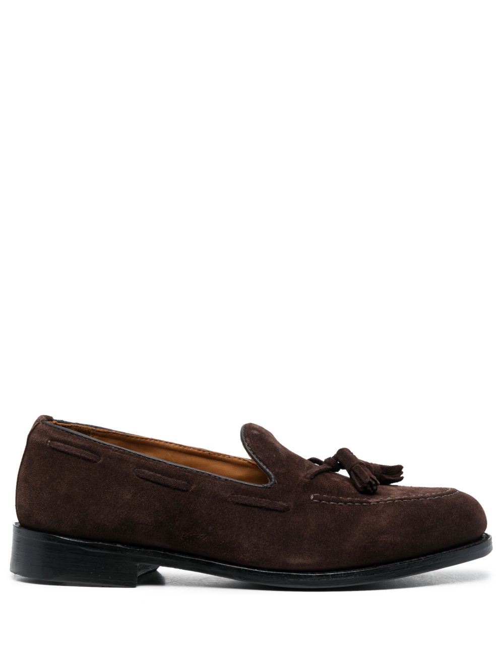 Sebago 流苏细节绒面皮乐福鞋 - 褐色