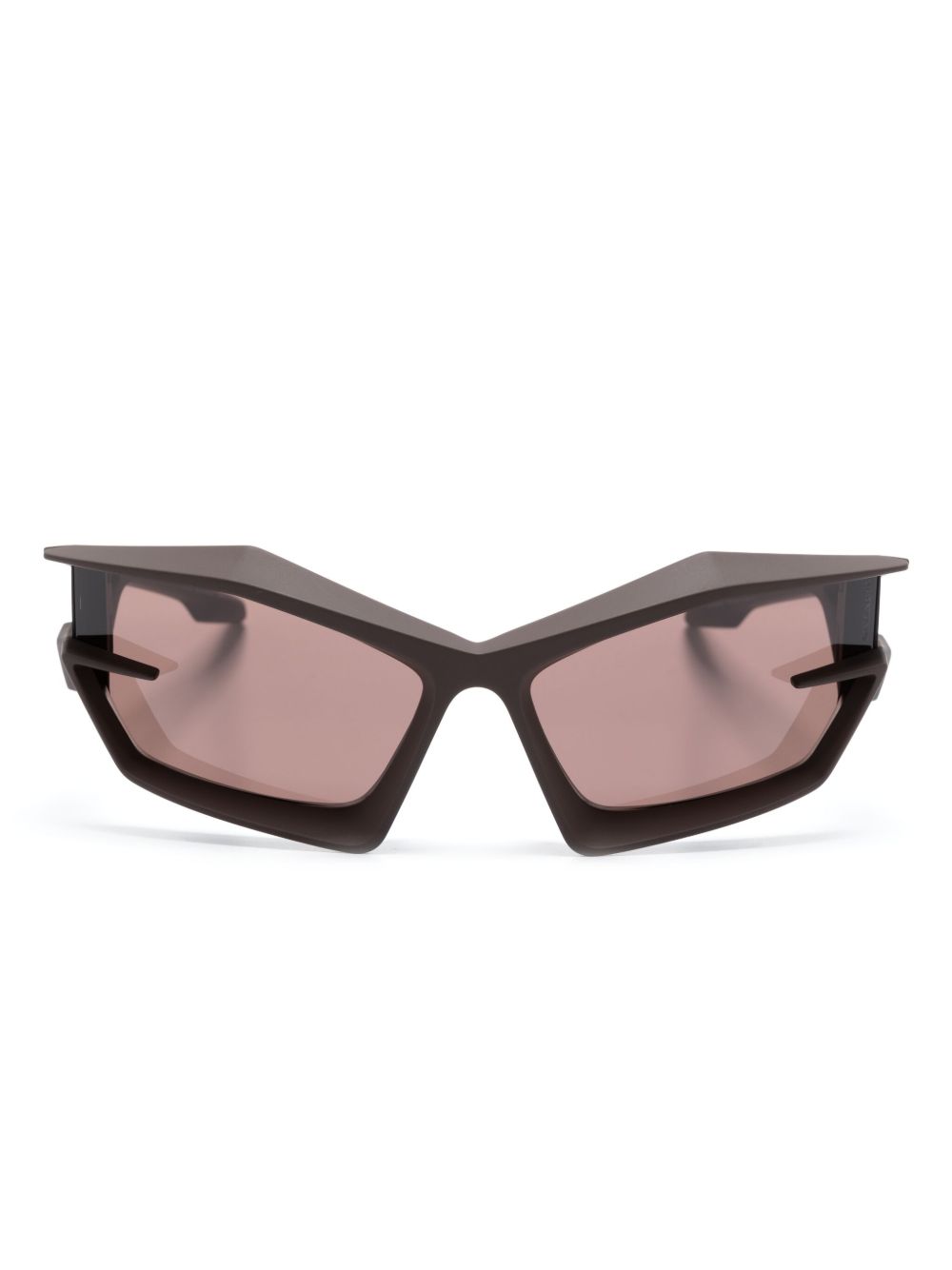 Givenchy Eyewear 有色镜片猫眼框太阳眼镜 - 褐色