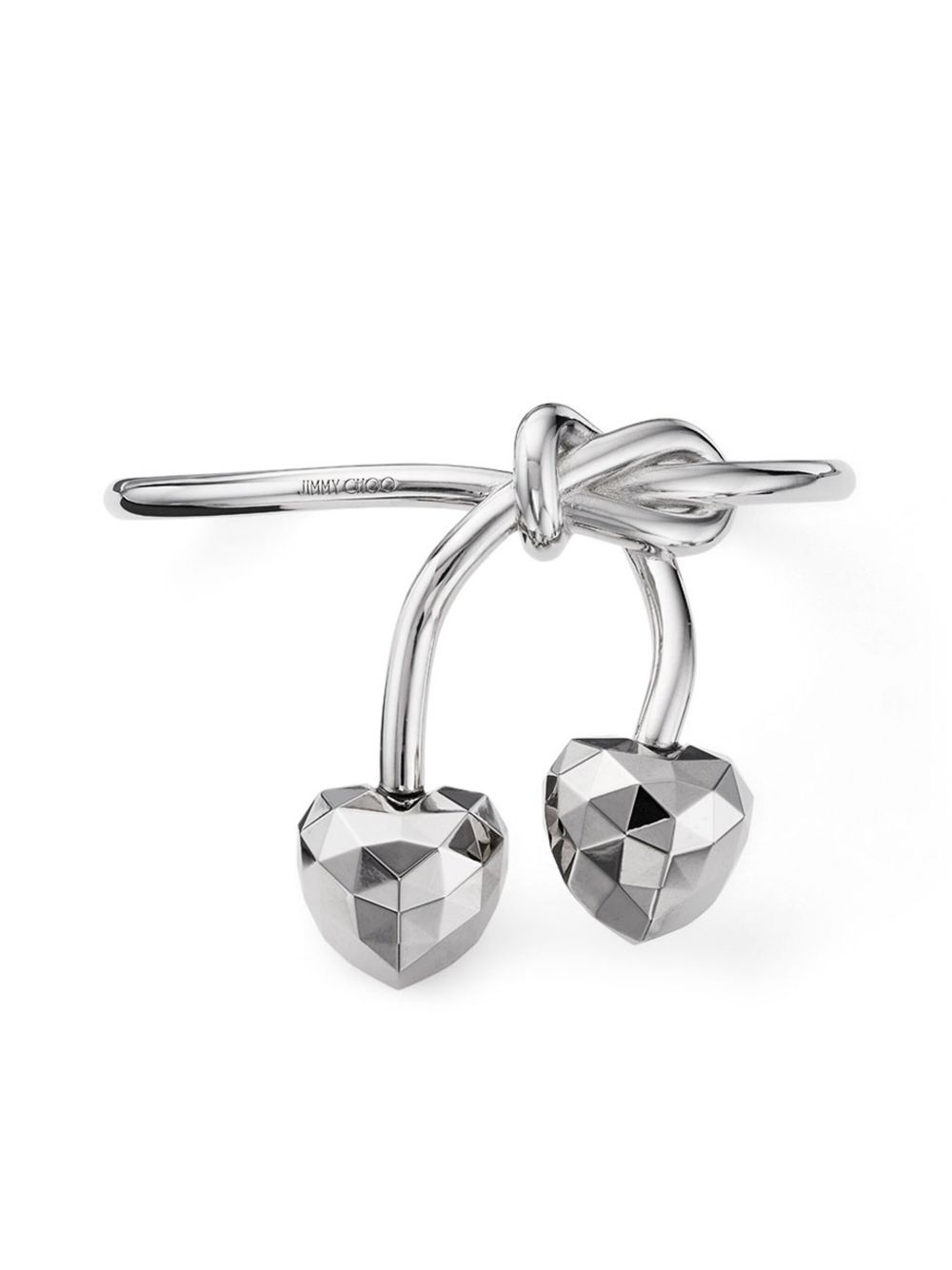 Jimmy Choo Faceted 抛光手链 - 银色