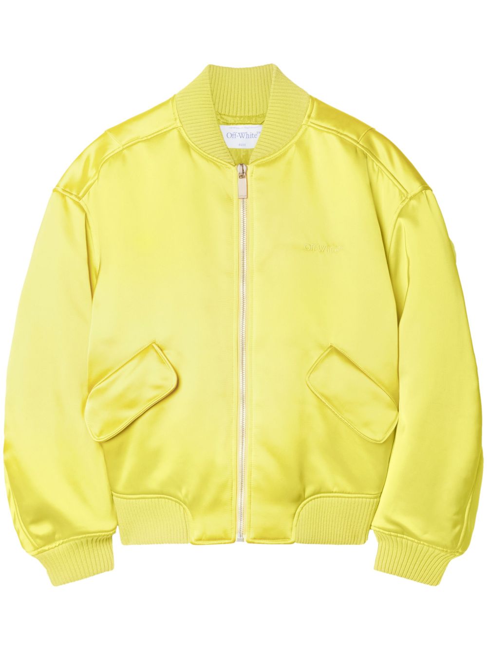 Off-White H Duchesse 飞行员夹克 - 黄色