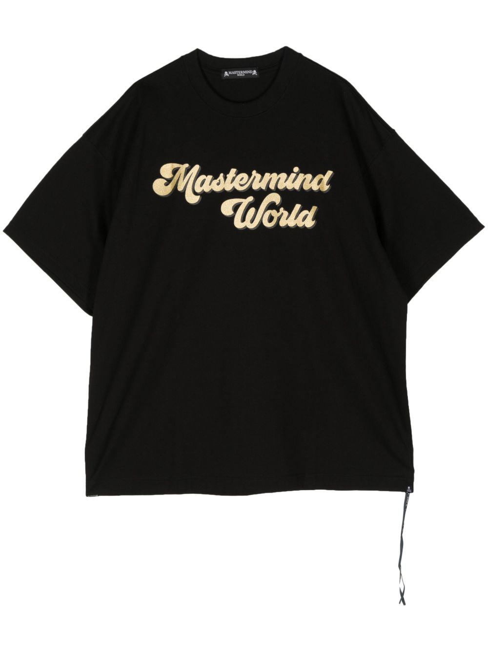 Mastermind World Glitter Skull 棉T恤 - 黑色