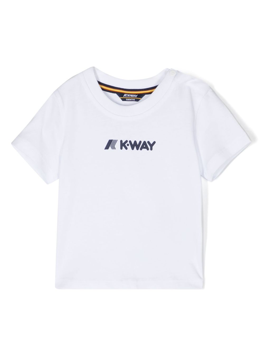 K Way Kids Pete logo印花T恤 - 白色