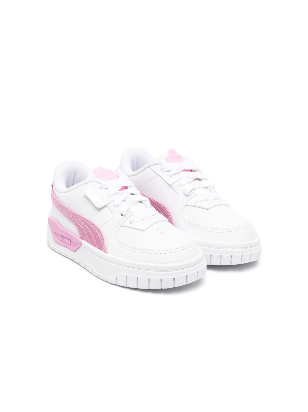 Puma Kids 标贴低帮运动鞋 - 白色
