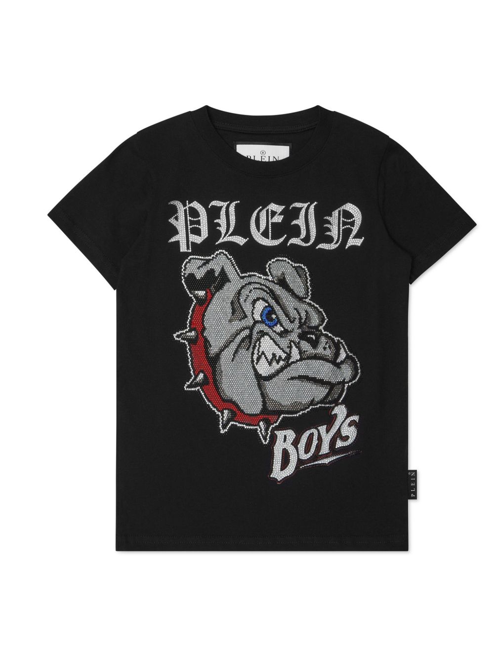 Philipp Plein Junior Bulldogs 棉T恤 - 黑色