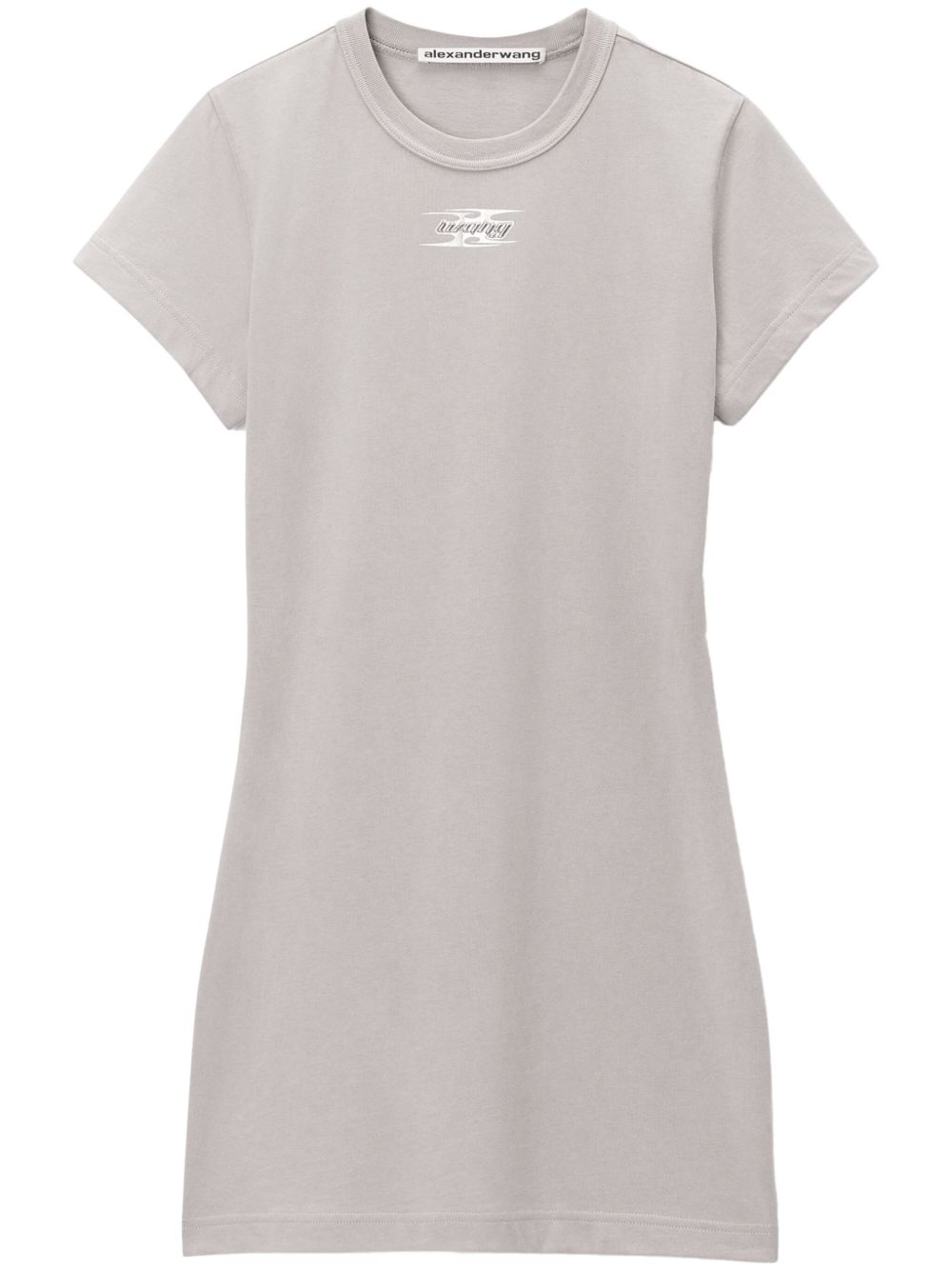 Alexander Wang Shrunken 迷你T恤式连衣裙 - 中性色