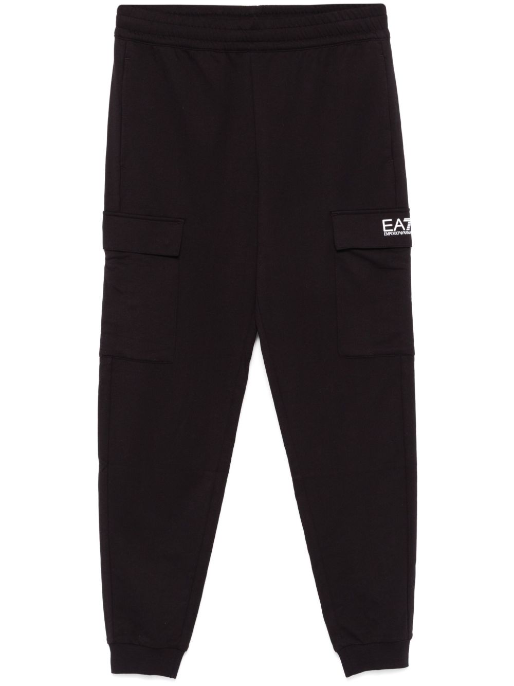 Ea7 Emporio Armani 棉工装裤 - 黑色