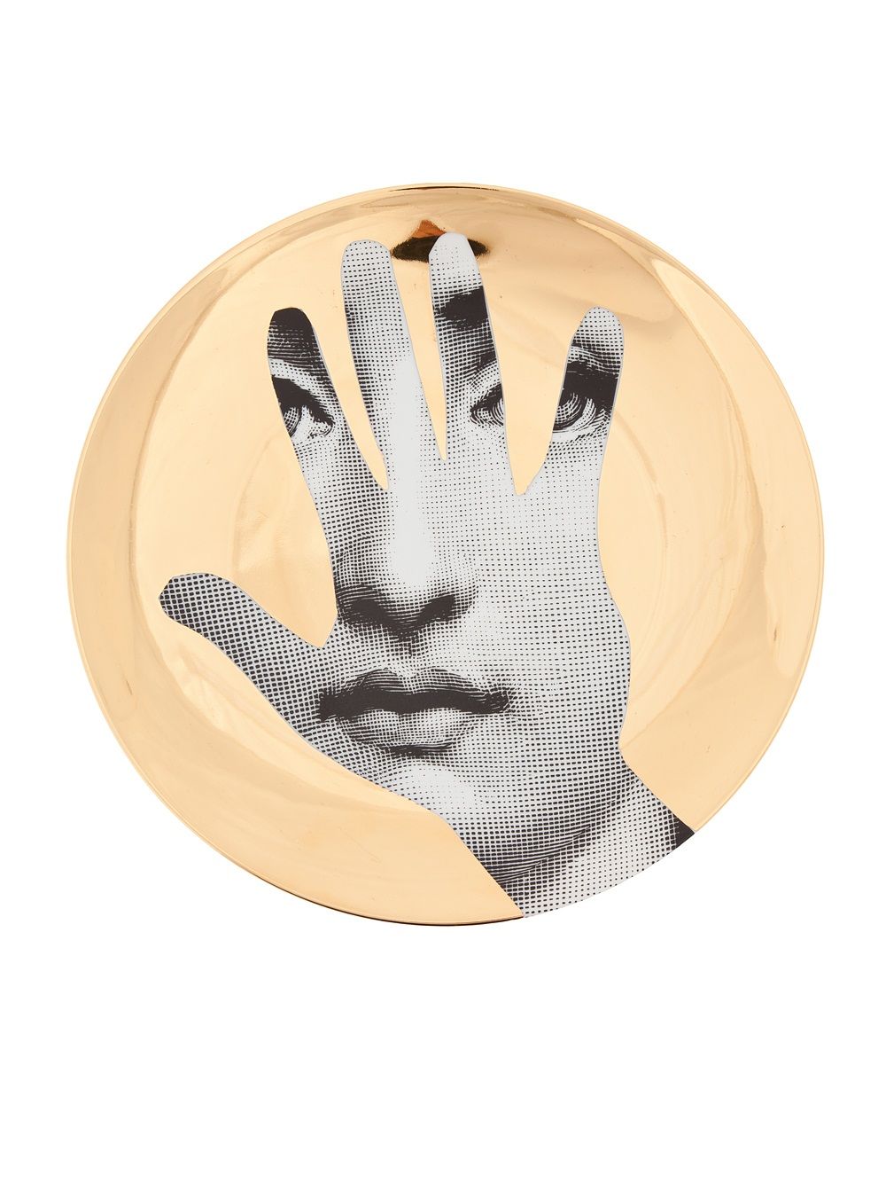 Fornasetti 印花盘子 - 黑色