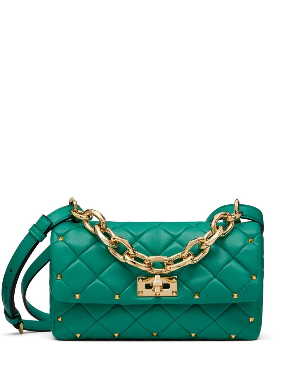 Valentino Garavani Rockstud Spike 单肩包 - 绿色