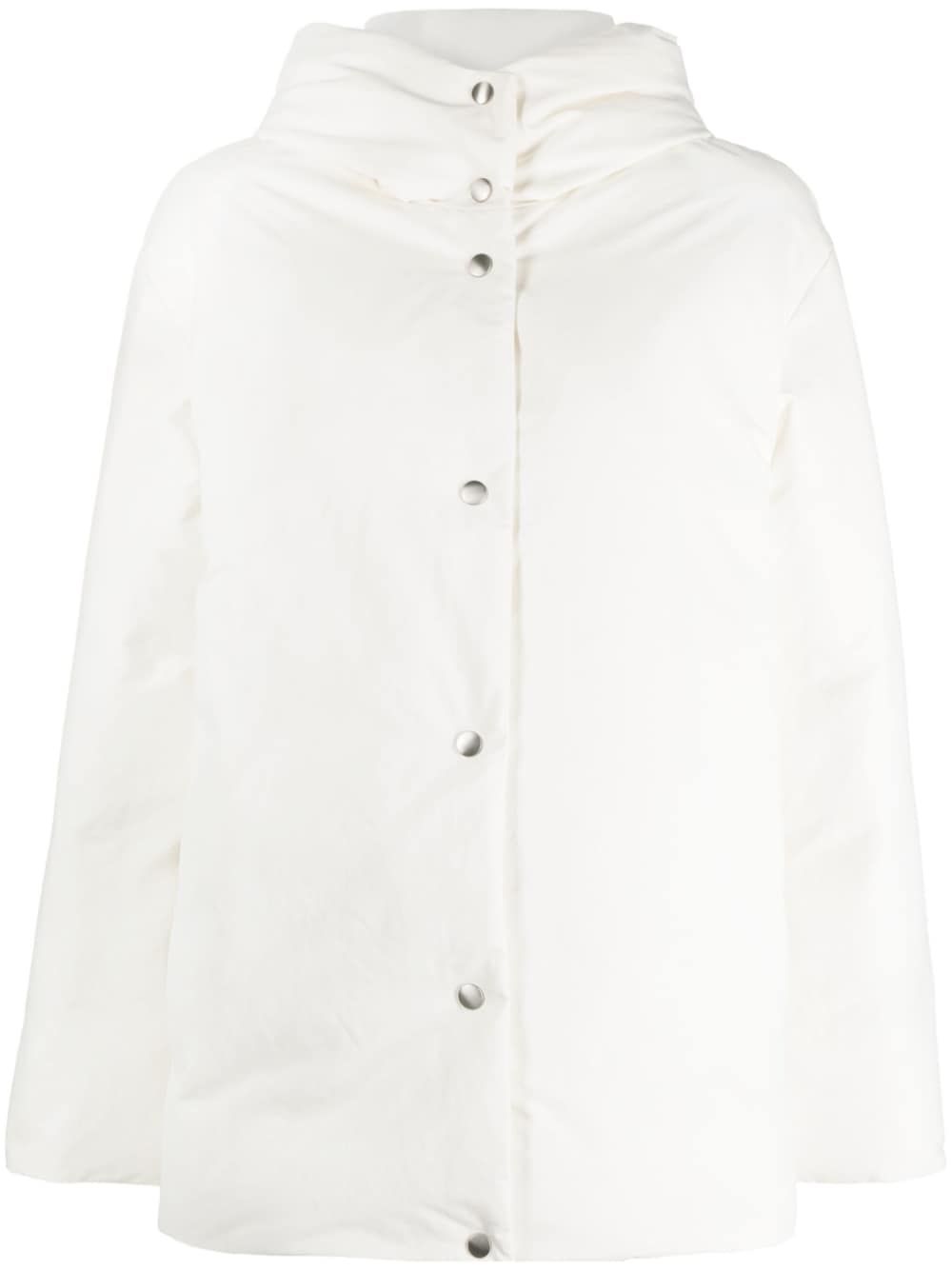 Jil Sander 纯色羽绒蓬松夹克 - 白色