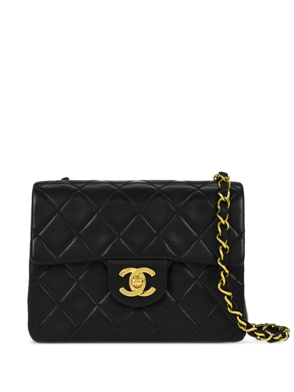CHANEL Pre-Owned Classic Flap 迷你单肩包（1995年典藏款） - 黑色