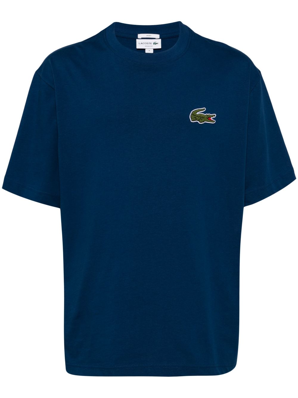 Lacoste logo贴花T恤 - 蓝色