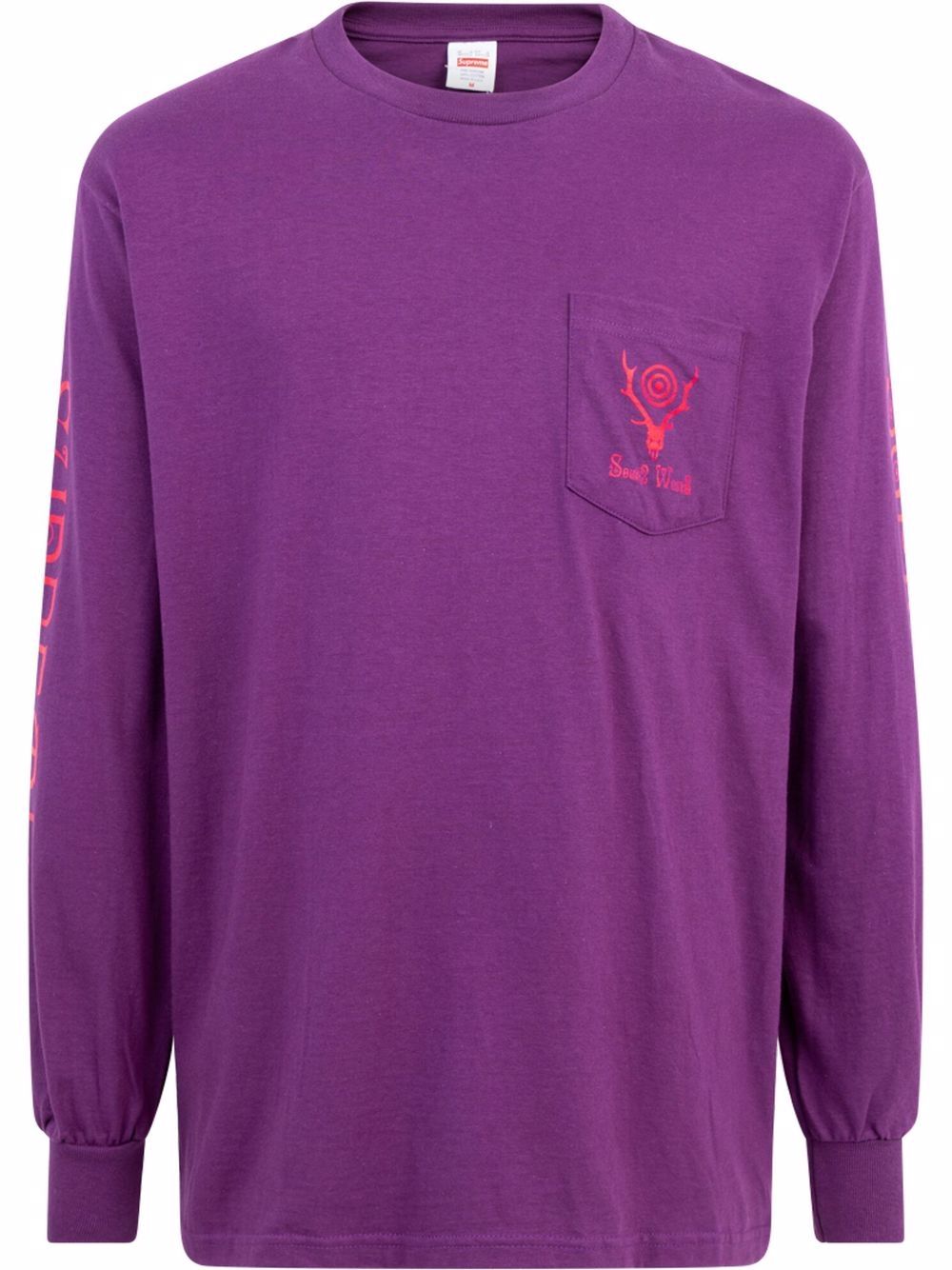 Supreme x South2 West8 长袖T恤 - 紫色