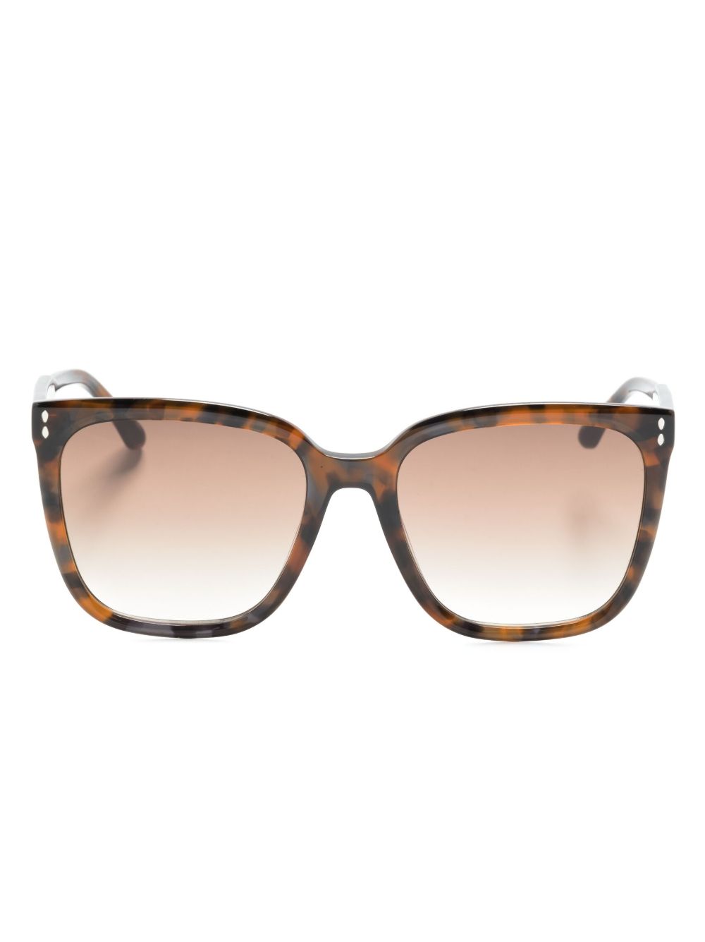 Isabel Marant Eyewear Thea 长方形框太阳眼镜 - 褐色