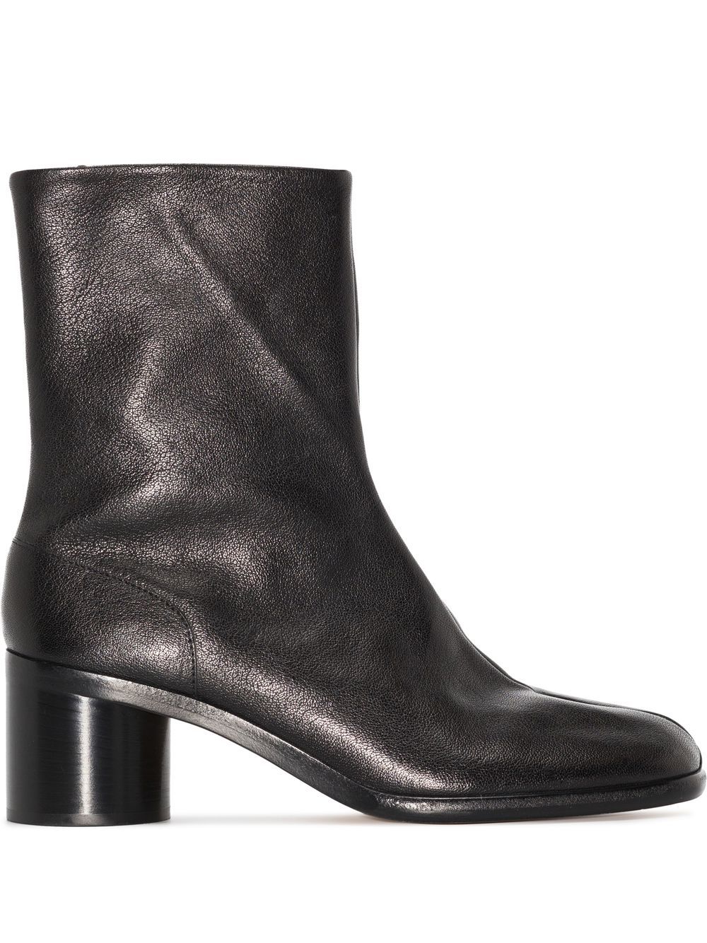 Maison Margiela Tabi 中跟及踝皮靴 - 黑色