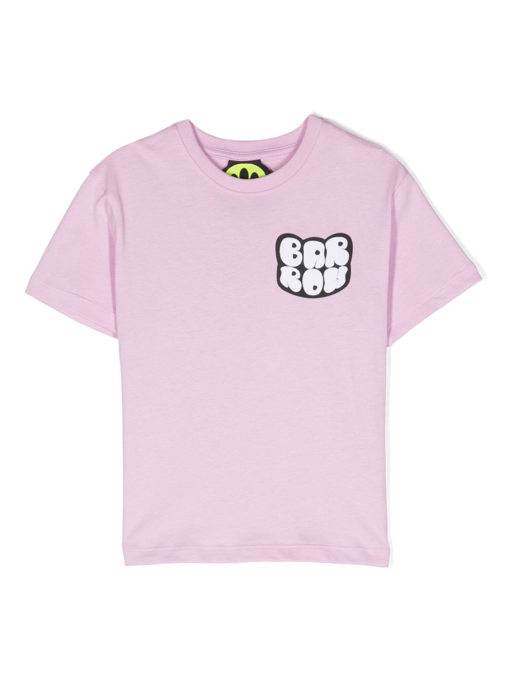 Barrow kids logo印花圆领T恤 - 粉色