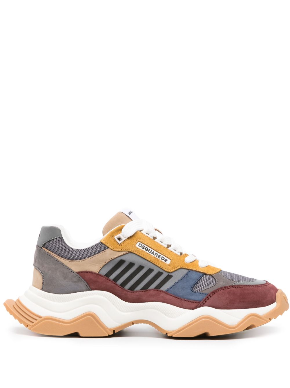 DSQUARED2 Wave 系带运动鞋 - 灰色