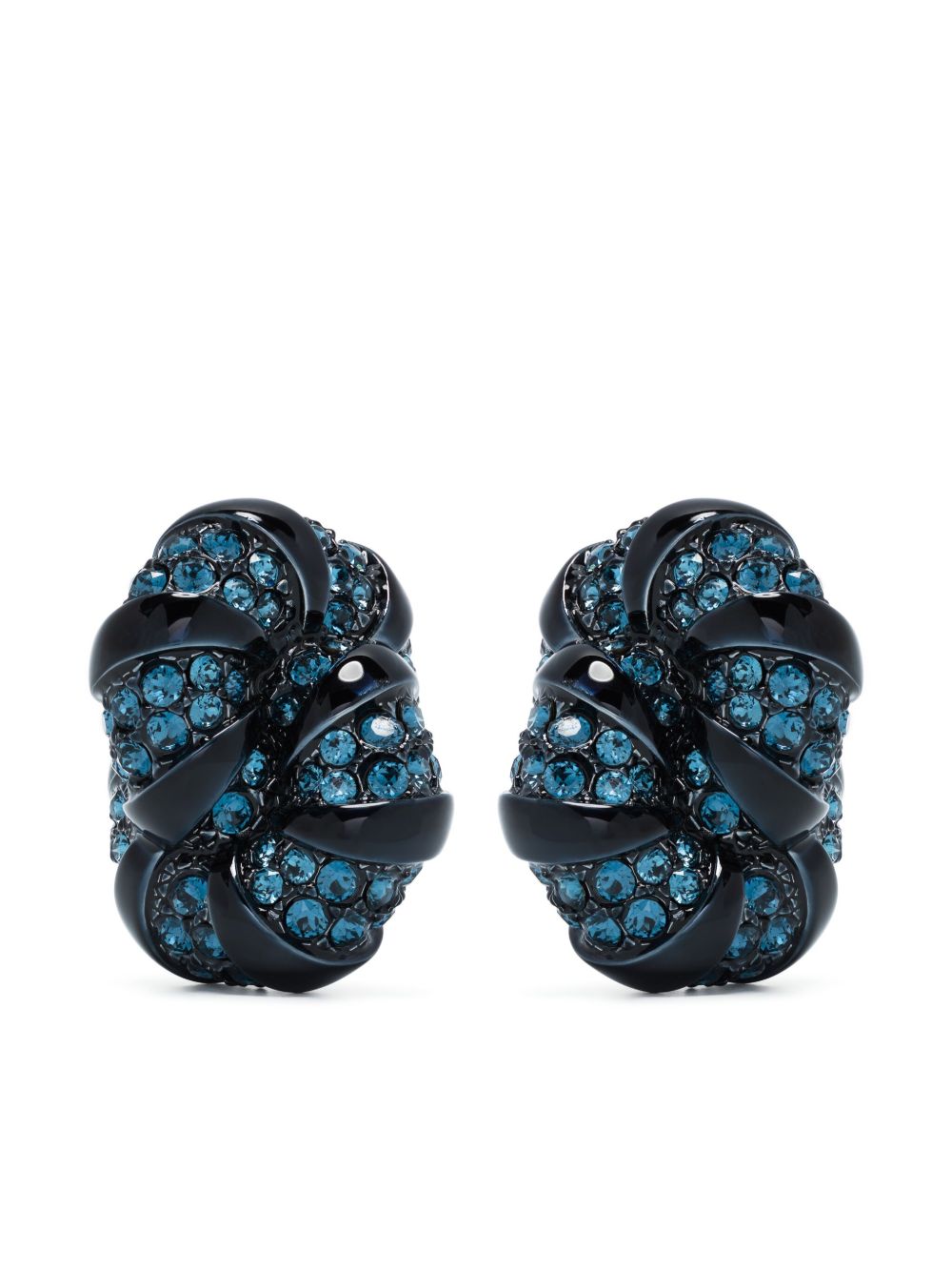 Lanvin Melodie 水钻缀饰耳环 - 蓝色