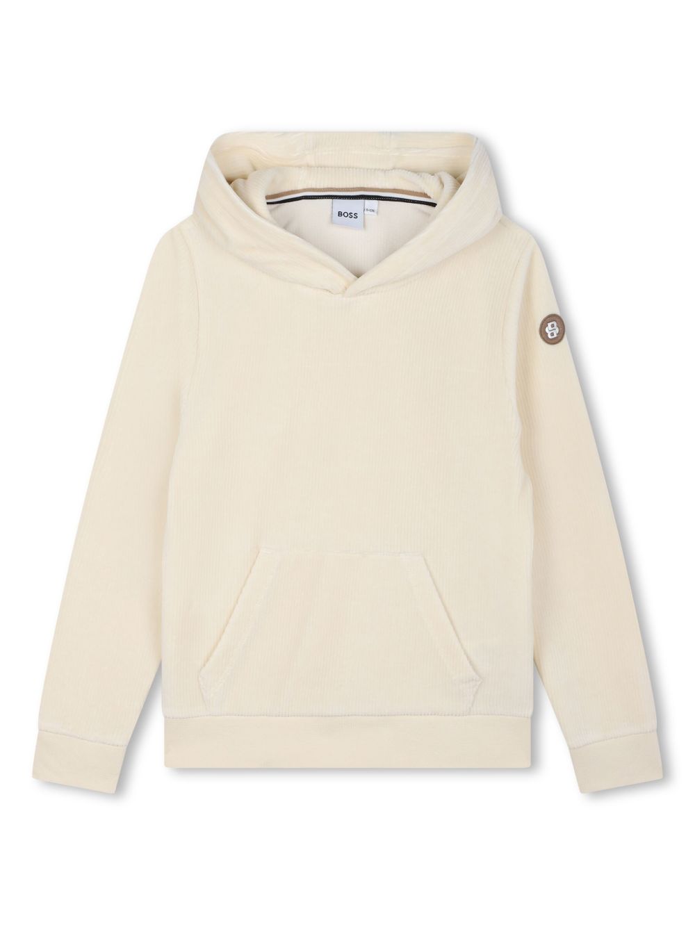 BOSS Kidswear logo衣袖毛巾布设计连帽衫 - 中性色
