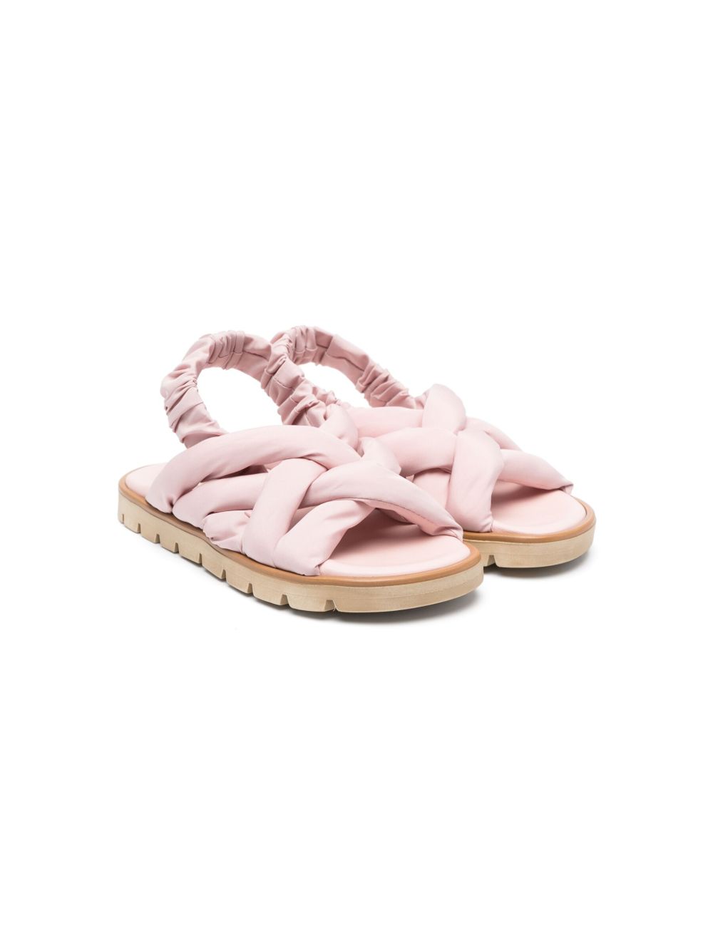 Pépé Kids Lisbeth 交叉带凉鞋 - 粉色