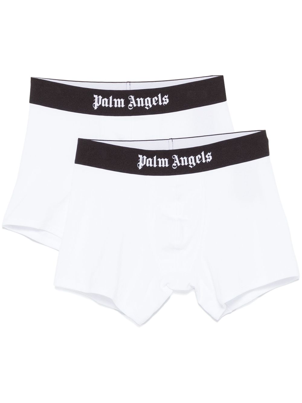 Palm Angels logo腰边四角裤（两件装） - 白色