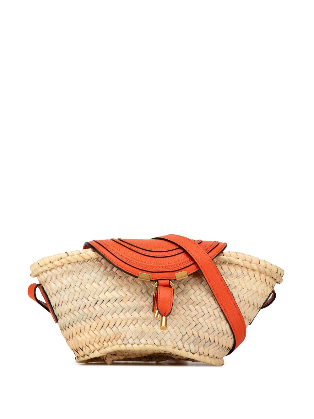 Chloé Pre-Owned Raffia Marcie 斜挎包（2002-2003年典藏款） - 褐色