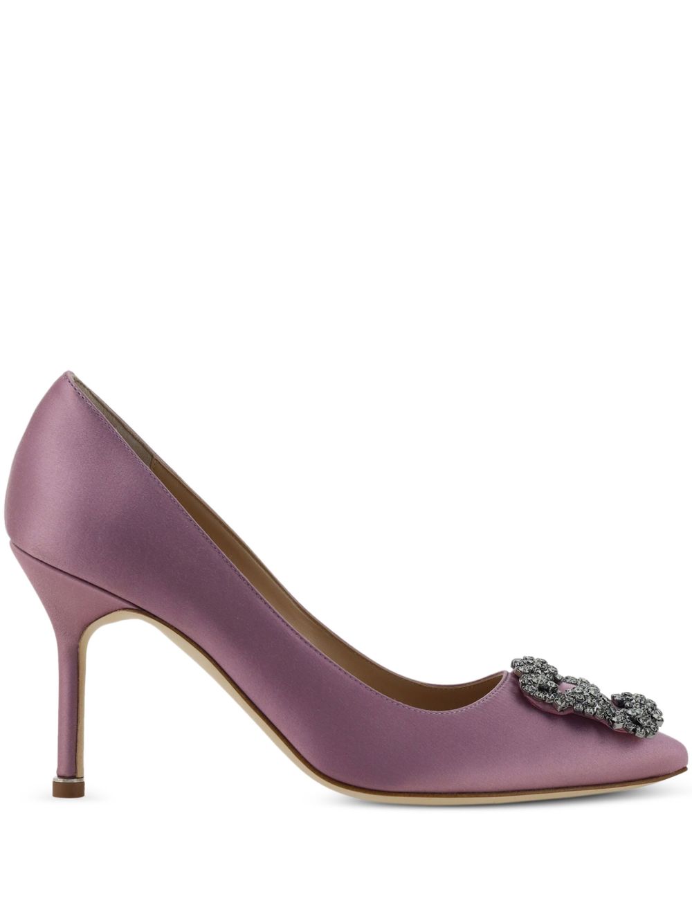 Manolo Blahnik Hangisi 高跟鞋（9厘米） - 紫色