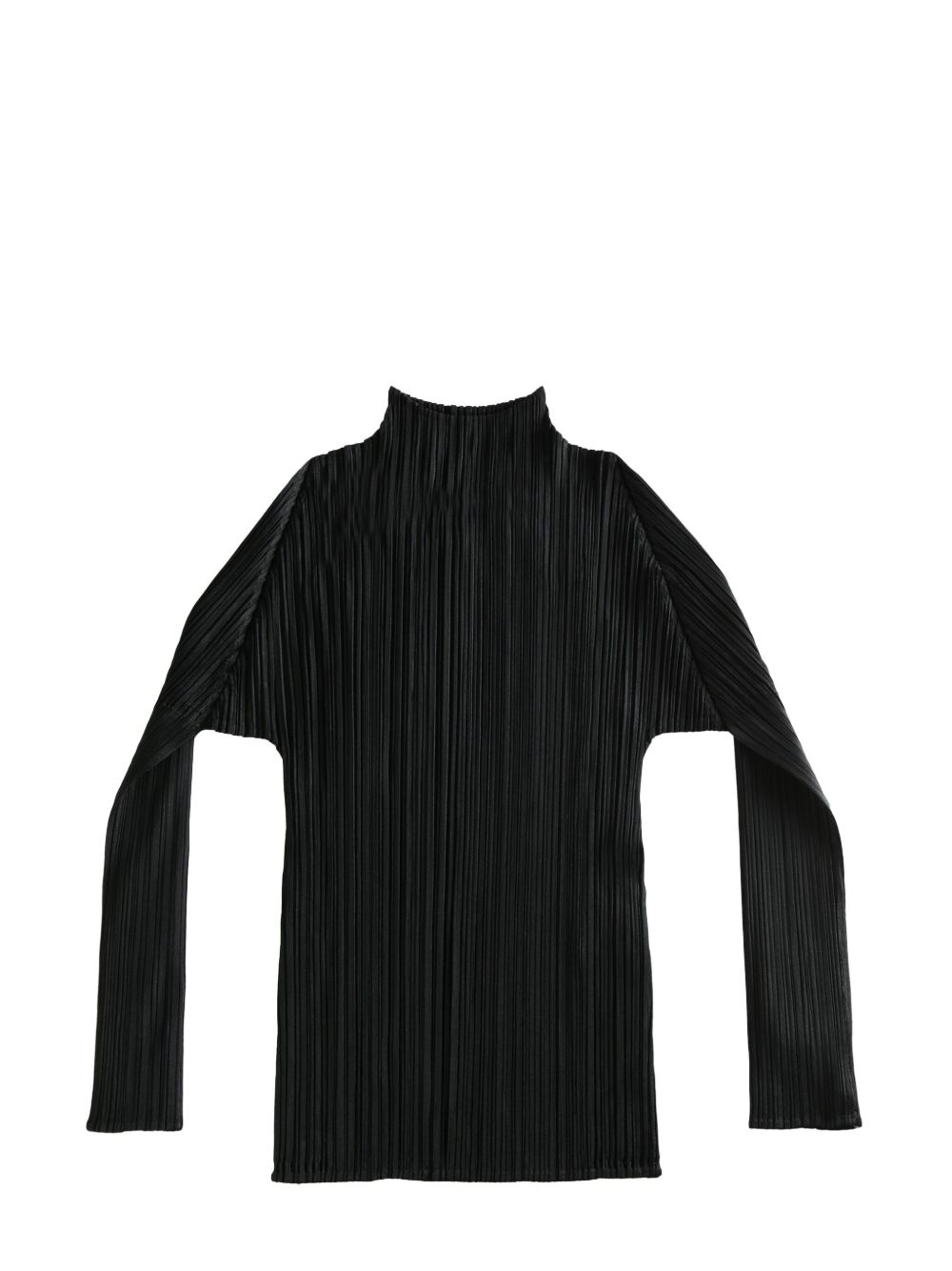 Pleats Please Issey Miyake pleated top - 黑色