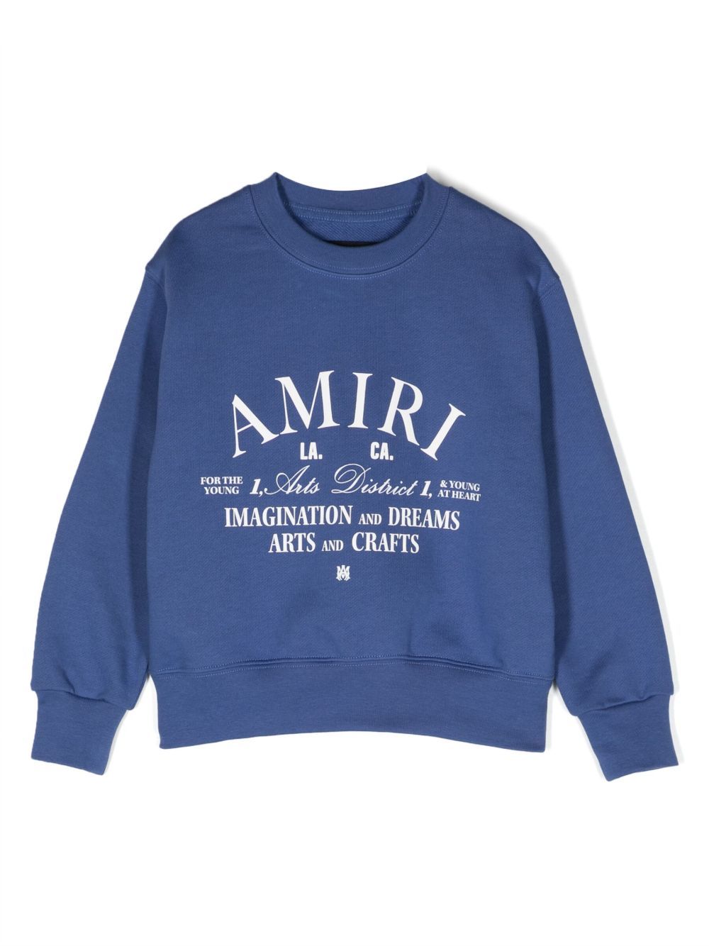 AMIRI KIDS Arts District logo印花卫衣 - 蓝色