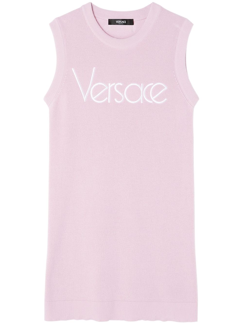 Versace 1978 Re-Edition Logo 针织连衣裙 - 粉色