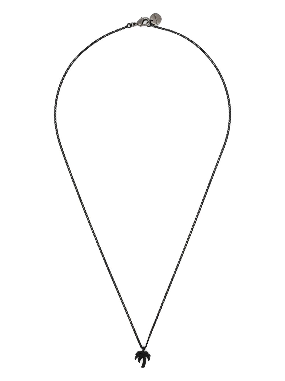 Palm Angels logo吊饰链式项链 - 黑色