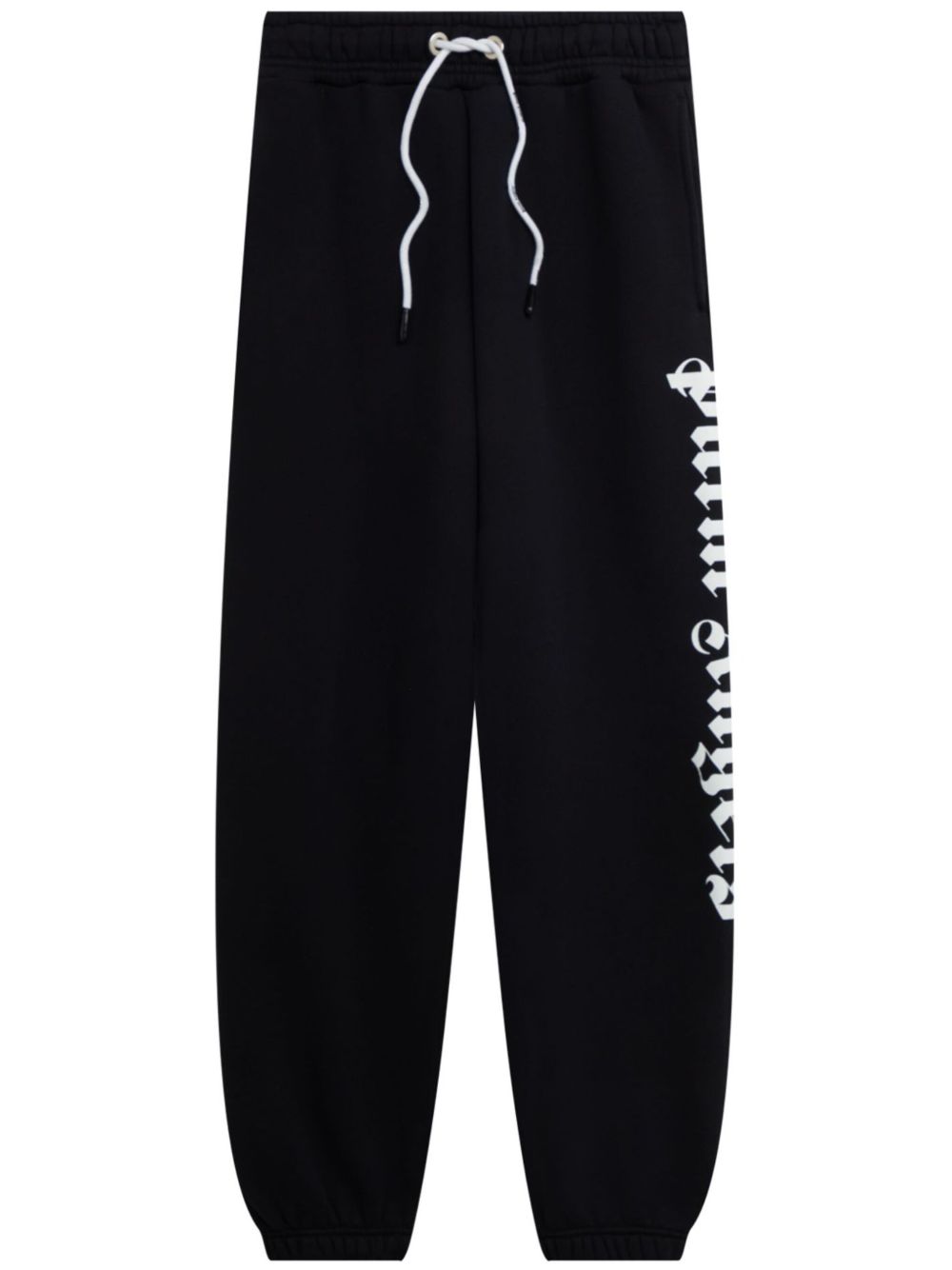 Palm Angels logo印花抽绳运动裤 - 黑色