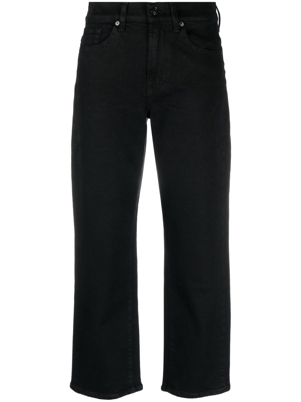 7 For All Mankind 直筒牛仔裤 - 黑色