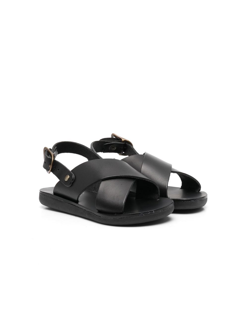 ANCIENT GREEK SANDALS KIDS Maria 露趾凉鞋 - 黑色