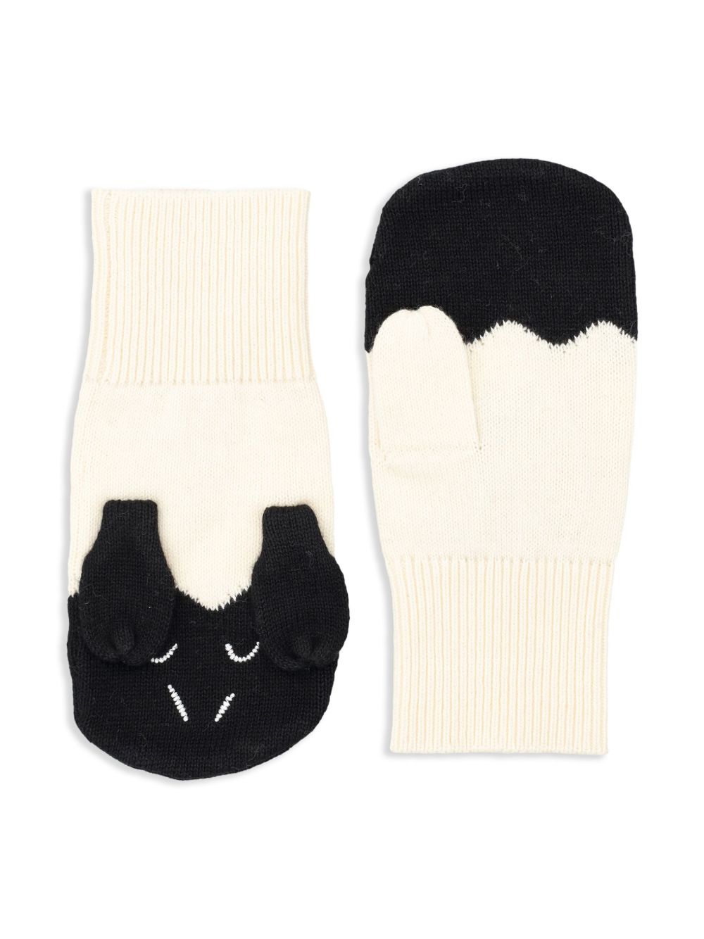 Stella McCartney Kids 针织手套 - 白色