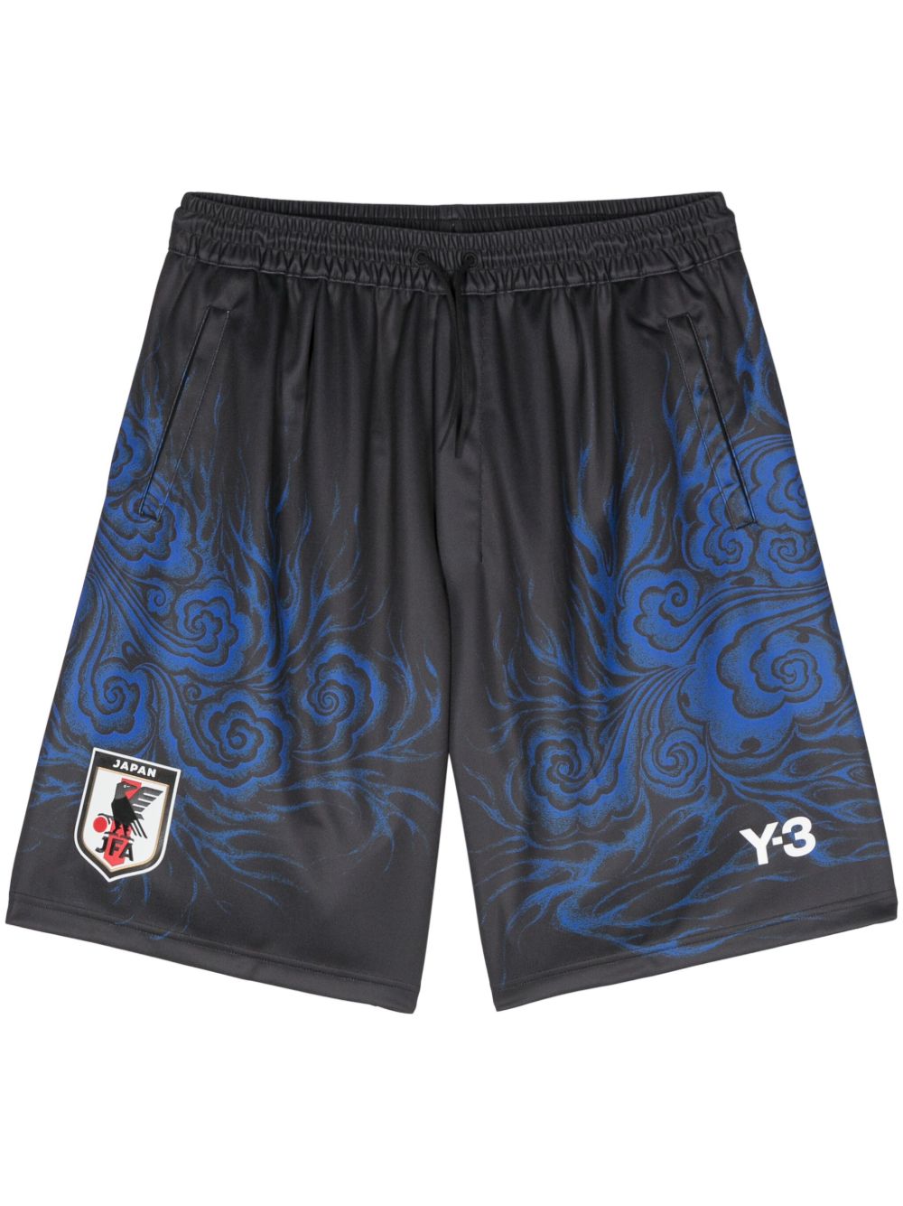 Y-3 JFA 图案短裤 - 黑色
