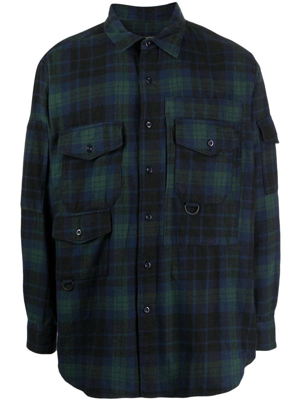 Engineered Garments Trail 法兰绒衬衫 - 绿色