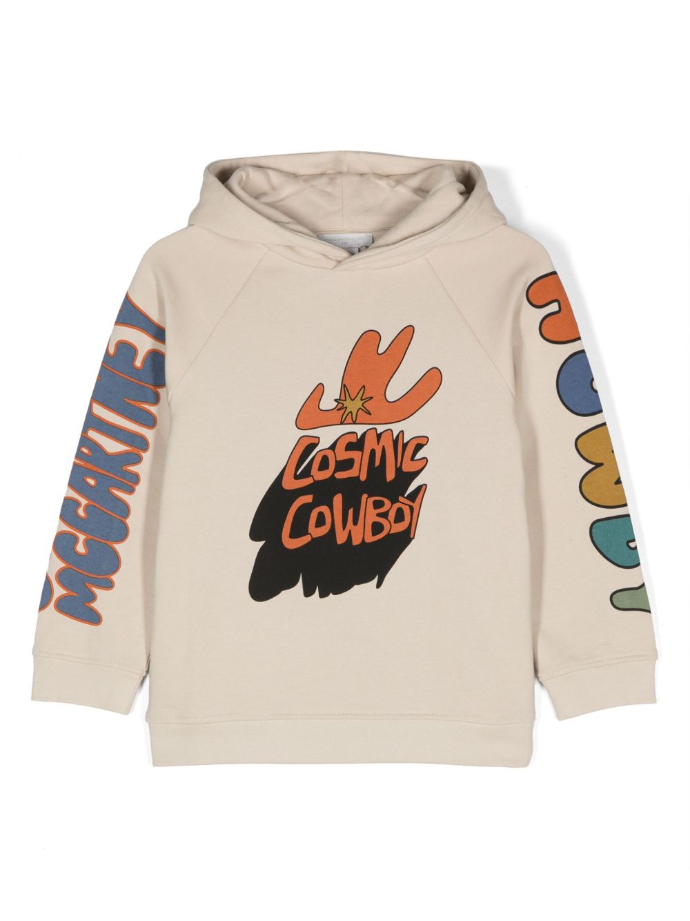 Stella McCartney Kids Cosmic Cowboy 棉连帽衫 - 中性色