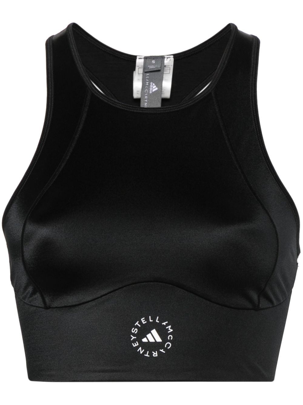 adidas by Stella McCartney Truepurpose Training Shine 短款上衣 - 黑色