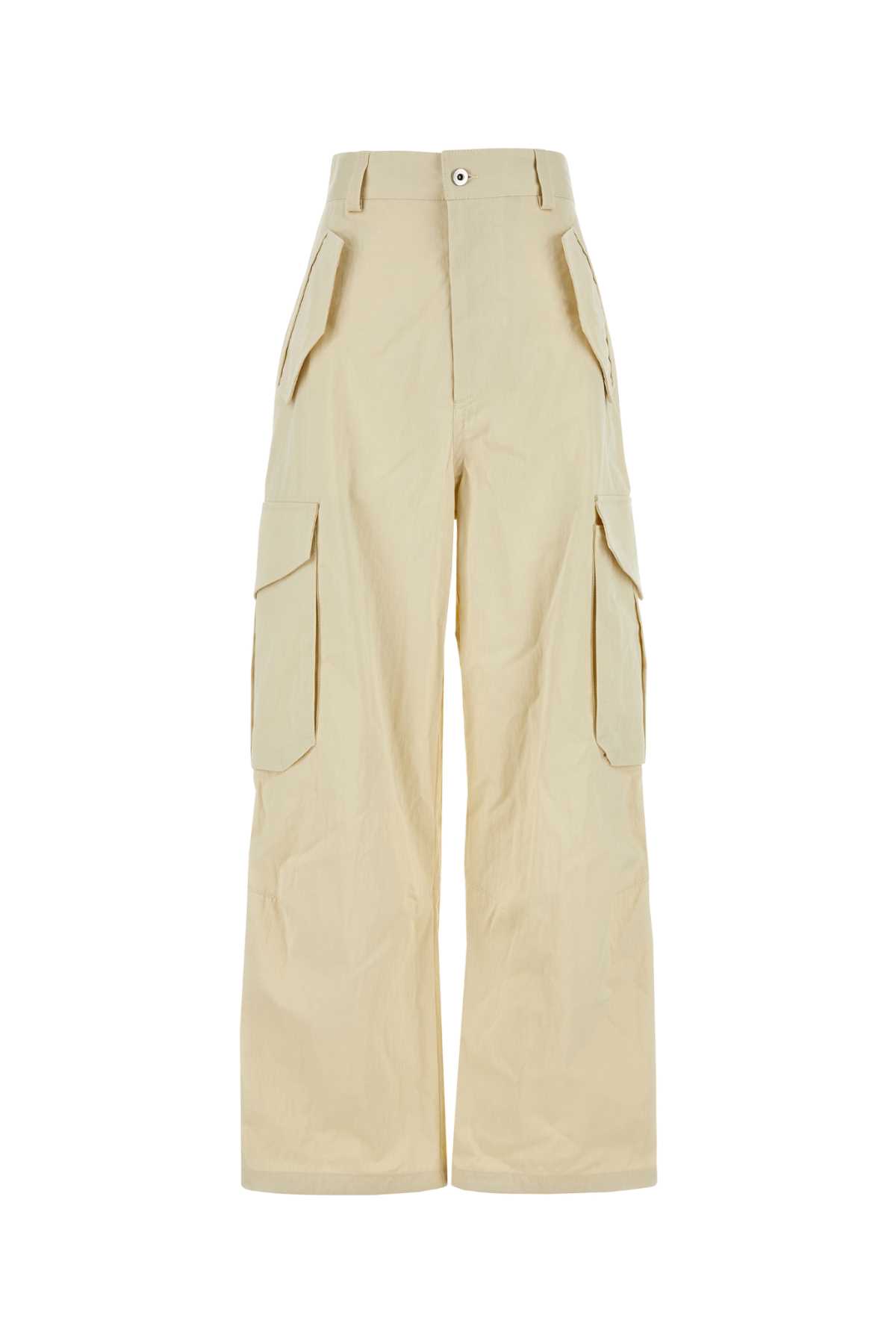 Bottega Veneta Sand Cotton Blend Cargo Pant