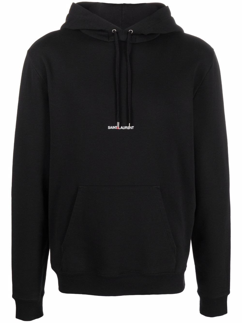 Saint Laurent 圣罗兰 logo印花连帽衫 - 黑色