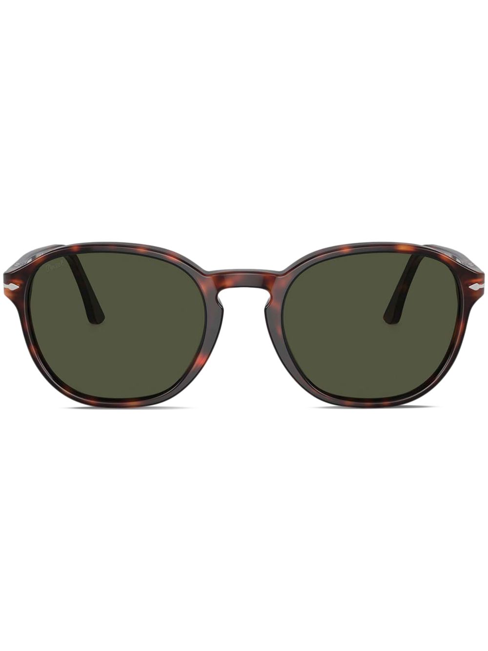 Persol 圆框太阳眼镜 - 褐色